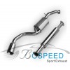 (BOSPEED)博速改裝排氣管福特?？怂箤Ｓ秒p壓尾鼓