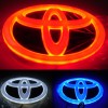 汽車4D豐田卡羅拉，凱美瑞，皇冠LED后車標(biāo)4D帶燈炫彩標(biāo)