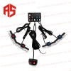 AS 4*4組16LED大功率汽車(chē)紅藍(lán)色閃光燈應(yīng)急警用格柵燈